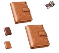 Generico Peachloft Wallet, Peachloft Mens Wallet, PU Leather Multi-Card Zipper Pocket Anti-Theft Coin Purse for Men (KHAKI*2)