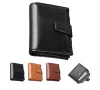 Generico Peachloft Wallet, Peachloft Mens Wallet, Theft Coin Purse, Two-Fold Large Capacity With Multiple Card Slots (Black)