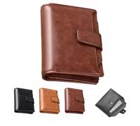 Generico Peachloft Wallet, Peachloft Mens Wallet, Theft Coin Purse, Two-Fold Large Capacity With Multiple Card Slots (Coffee)