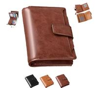 Generico Peachloft Wallet, PU Leather Multi-card Holder Anti-Theft Peachloft Mens Wallet, Two-Fold Large Capacity (Brown)