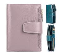 Generico Peachloft Wallet, RFID Shielded Bifold PU Leather Wallet, Slim Multi-Card Holder with Coin Pockets for Daily Unisex (Pink 5)