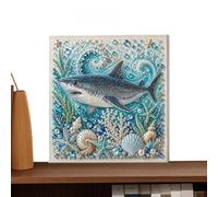 Generico Pearl Art DIY Kit - 3D Rhinestone Painting Coastal Wall Decoration