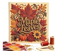 Generico Pearl Art Fall Theme | Holiday Handmade Painting Decorations Gems