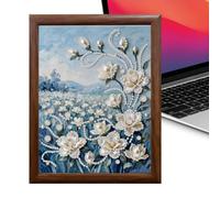 Generico Pearl Art Kits Flower Design - Self-Adhesive Table Decoration,