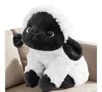 Generico Pecora Peluche - Morbida Peluche in Bianco e Nero - Simpatico Animale da Fattoria per Bambini Camera da Asilo Soggiorno Dormitorio Regalo di Compleanno Sala Giochi da Collezione