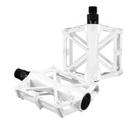 Generico Pedali Antiscivolo con Cuscinetti in Lega di Alluminio for Bicicletta Ultraleggera da Bici da Strada MTB da 2 Pezzi(White)