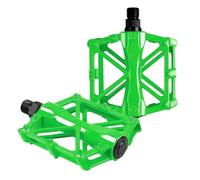 Generico Pedali Antiscivolo con Cuscinetti in Lega di Alluminio for Bicicletta Ultraleggera da Bici da Strada MTB da 2 Pezzi(Green)