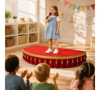 Generico Pedane Per Coro, Piattaforma Portatile Per Palcoscenico | Palcoscenico Semicircolare, Piccola Pedana Portatile Per Danza/Canto Per Bambini(100cm/39.4in)