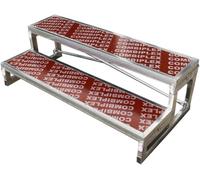 Generico Pedane per Coro Portatili - Piattaforma per palco Robusta e Resistente, gradini per Canto a 2 Livelli Facili da Montare per concerti, Eventi comunitari, spettacoli e Prove