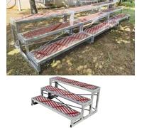 Generico Pedane per Coro Portatili - Robusta Piattaforma per Canto Antiscivolo a più Livelli, Facile da Montare, gradini a 1/2/3 Livelli per chiese e Uso Professionale (128x90x60 cm)