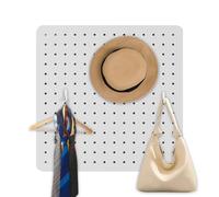Generico Peg Board Panel, Wall Mounted Organizer, Space-Saving Desk Storage with Multi-Hook Design, Craft Board and Utility Rack for Office, Kitchen, Students, Living Room, Study Use