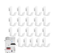 Generico Pegboard Hooks - 3.5cm pegboard peg hooks, 20 Piece Hole Board J Shape Storage Hangers, Pegs for Pegboards for Home Craft Room Workshop Kitchen Store Shed Wall Tools jewelry Display