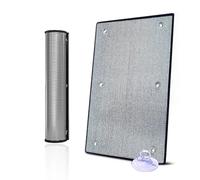 Generico Pellicola per Finestre Oscurante Totale Pellicola di Isolamento Termico per Vetri con Ventosa Pellicola Riflettente in Doppia Foglio di Alluminio Pellicola Privacy(70x70cm)