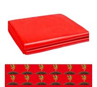 Generico Pellicola per Pacciamatura da Giardino - Attrezzo Multifunzionale per La Piantagione - Film da Giardino in Pacciamatura Rossa Goffrata - Pomodori Peperoni Patate Melanzane Serra Fattoria