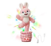 Genérico Peluche a forma di coniglietto che parla e - Giocattoli | per scuola materna, asilo, compleanno, sala giochi, casa, ragazze, bambini e bambini
