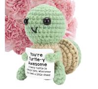 Generico Peluche All'Uncinetto - Animaletto Carino Realizzato A Maglia - Morbido Peluche Artigianale Portatile, Giocattolo Emotivo Divertente Per Insegnanti E Feste Come La Festa Della Mamma