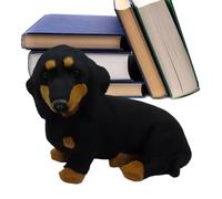 Generico Peluche Bassotto Realistico Nero Marrone - Modello Cane Educativo Riconoscimento Razze Decorazione Vetrina Regalo Bambini Adulti Casa Camera Ufficio Pupazzo Morbido Da Collezione