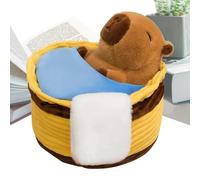 Generico Peluche Capibara,Decorazione Morbida E Carina Per La Camera - Peluche Capibara nella Vasca | Per Ragazzi Bambini Adolescenti Collezionisti Natale Compleanno Casa Ufficio Dormitorio Divano