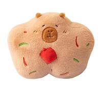 Generico Peluche Capibara | Peluche Capybara Biscotto Di Natale Al Pan Di,Bambola Morbida 35 cm per Decorazione Camera e Divano Regalo Compleanno Natale San