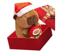 Generico Peluche Capybara - Bambola Natalizia Capybara, Peluche Calmante Con Di Pan Di | Per Bambini In Vacanza, Auto, Camera Da Letto, Divano, Soggiorno, Studio, Viaggi, Asilo, Ora Di Andar