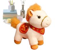 Generico Peluche Cavallo | Adorabili Ornamenti Cavallo Per Capodanno Cinese | Modello Animale In Peluche Per La Festa Di Primavera | Per Bambino Ragazzo Soggiorno Camera Scaffale Studio Auto Divano