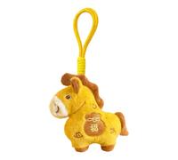 Genérico Peluche Cavallo | Ciondolo Bambola con tema cinese - Portachiavi in peluche per feste di compleanno Natale Capodanno e primavera Favore per la casa zaino borsa a mano o borsa