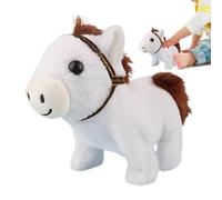 Generico Peluche Cavallo Morbido,Peluche Elettrico Cartoon - Confortevole | Per Bambini E Bambine Camera Da Studio Sala Giochi Auto Divano Collezionisti Compleanno Regalo