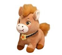 Generico Peluche Cavallo | Occhi Grandi Decorazione Carina - Peluche con Fiocco - Per Decorazione Camera Da Letto Asilo Playroom Libreria Festività