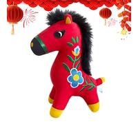 Generico Peluche Cavallo Per L'Anno 2026 | Bambola Carina Da Abbraccio,Peluche Per Bambini Tema Cavallo - Per Famiglia Amici Compleanno Festa Casa Viaggio Anno Nuovo Camera Da Soggiorno