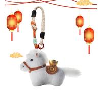 Generico Peluche Cavallo - Simpatico Pendente Figurine Collezionabile | con Lanyard e Portachiavi a Forma di Animale - per Donne Uomini Bambini Borsa Compleanno Natale Capodanno 2026 Festa