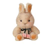 Generico Peluche Coniglio | 20 cm Morbido a Forma di Bambola Stile Pastorale,Morbidi Cuscini Peluche Animali | Per Natale Compleanno Casa Ufficio Soggiorno Camera da