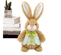 Generico Peluche Coniglio - Bambola a Tema Pasquale Carina Altezza 32 cm | Coniglio di Peluche Seduto,Per Ragazzi Bambini Cesto Pasqua San Compleanno Festa Regalo Decorazione Casa Divano