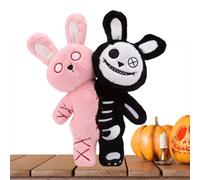 Generico Peluche Coniglio | Bambola Coniglio,Bambola Horror a Due Teste 28 Centimetri per le Ragazze Decorazione per Camera da Letto Divano Auto Pasqua Halloween Natale Compleanno