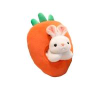 Generico Peluche Coniglio | Morbido e Carino Peluche a di Carota | Giocattolo Animale Morbido per Bambini Ragazzi Ideale per Compleanni Nanna Cameretta e Feste