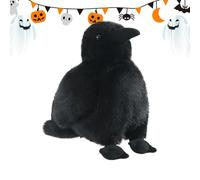 Generico Peluche Corbeau - Peluche Corbeau Corbeauu | Peluchee ÉCologique | Rembourrage Fabriqué À Partir De Bouteilles | Jouet En Gothique Doux Pour De 3 Ans Et Plus, Décoration De Table, ÉTagère, V