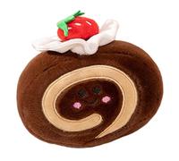 Generico Peluche Dessert Kawaii - Cuscino Per Torta Con Rotolo Di Fragole In Miniatura, Giocattolo Alimentare Realistico Ultra Morbido, Figura Decorativa | Simpatico Cartone Animato Bambini E Adulti
