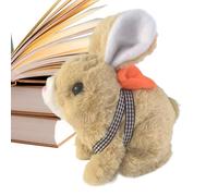 Genérico Peluche di coniglio | Animale domestico realistico che cammina e abbaia, giocattoli di peluche di coniglio realistici e | per bambini ragazze feste compleanno decorazione casa
