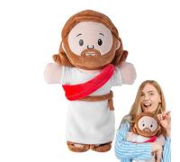 Generico Peluche Di Gesù - Bambola Di Gesù Farcita Con Espressione, Cuscino Di Lancio Della Bambola Di Farcito, Decorazione Domestica Morbida Ed Elastica Per Sale Giochi, Bambini, Camera Da,