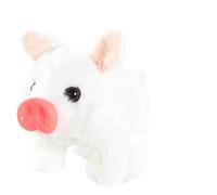 Generico Peluche elettrico realistico a forma di maiale, peluche animato realistico che cammina, con suoni e movimenti, maiali che grugniscono, muovono il naso e scodinzolano (C)