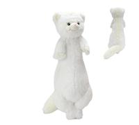 Generico Peluche Furetto - Bambola Di Realistica Con Animali Morbidi, Comodo Cuscino Lungo Che Abbraccia Il Corpo, Accogliente Compagno Di Giochi Per Andare A Dormire, Simpatico Ornamento Per Di Fu