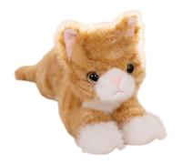 Generico Peluche Gatto Vivido Realistico Decorativo Morbido Peluche Soffice | Soffice Coccolone Accogliente per Decorazioni , Auto, Asilo , Sala Giochi, Bambini, Bambine,