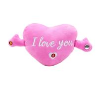 Genérico Peluche interattivo, adorabile e tenero a forma di cuore d'amore, peluche musicale e sensoriale, per bambini, genitori, asilo