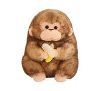 Genérico Peluche Mono - Bambola scimmia 30 cm | che tiene banana, giocattolo per bambini, regalo di compleanno, decorazione della casa per soggiorno, divano, camera da, tavolino, libreria