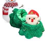Generico Peluche Natalizio | Decorazioni Per Feste Con Babbo Natale E Albero Di Natale - Bambola Peluche Decorativa Santa Claus | per Camera Soggiorno Ufficio Scuola Auto Hotel Inverno Bambini