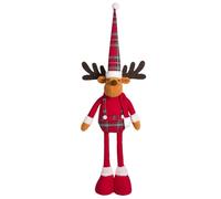 Generico Peluche Natalizio - Giocattolo Renna Con Gambe Lunghe Telescopiche,Bambola Di Alce Per Il Natale - Per Bambini Bambini Piccoli Ragazzi Ragazze Halloween Compleanno Festa Party Scaffale Casa