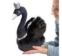 Generico Peluche - Peluche oca bianca, accessorio corona, morbido multiuso | Affascinante soluzione per la decorazione della casa adatta per bambini camera da soggiorno regalo per feste pel