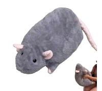 Generico Peluche ratto gigante, ratto, ratto extra grasso, topolino grigio super morbido, adolescenti e adulti, comodo cuscino a forma di animale da abbracciare (Grigio,90cm/35.4in)