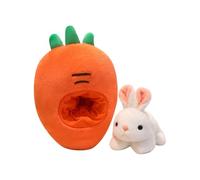 Generico Peluche Relleno De Zanahoria- 20 Cm Conejito Suave Tierno Con Zanahoria | Muñecos De Compañía Almohada Suave Para Niños, Adultos, Adolescentes Bebés - Para Cumpleaños, Dormitorio