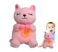 Generico Peluche rilassante, animale che - Peluche rilassante con luci sonore e movimento respiratorio | Peluche di peluche, regolazione a marce, tenero animaletto morbido per bambini