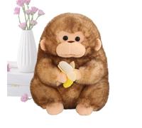 Generico Peluche Scimmia | 30 cm Pupazzo Morbido e di Peluche - Scimmietta che tiene una banana,per la decorazione del soggiorno, del divano, della camera da, comodino, della libreria
